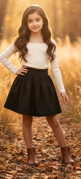 Plain Black Skirt