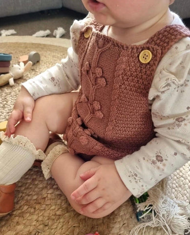 Brown Knitted Romper (unisex)