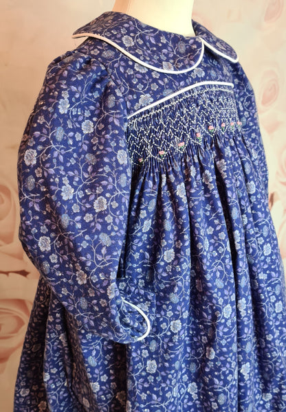 girls vintage style dress in blue