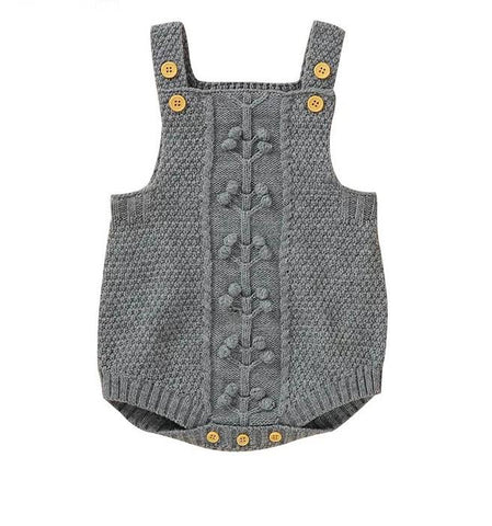 Grey Knitted Romper (unisex)