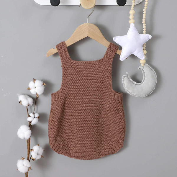 Brown Knitted Romper (unisex)